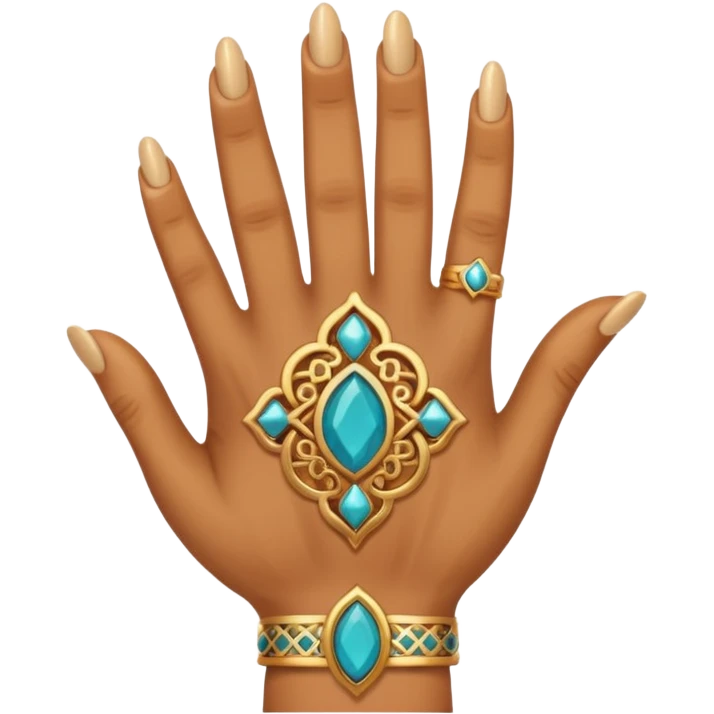 The finger emoji but as moroccan emoji