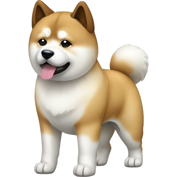 Akita Dog Breed Full Body emoji