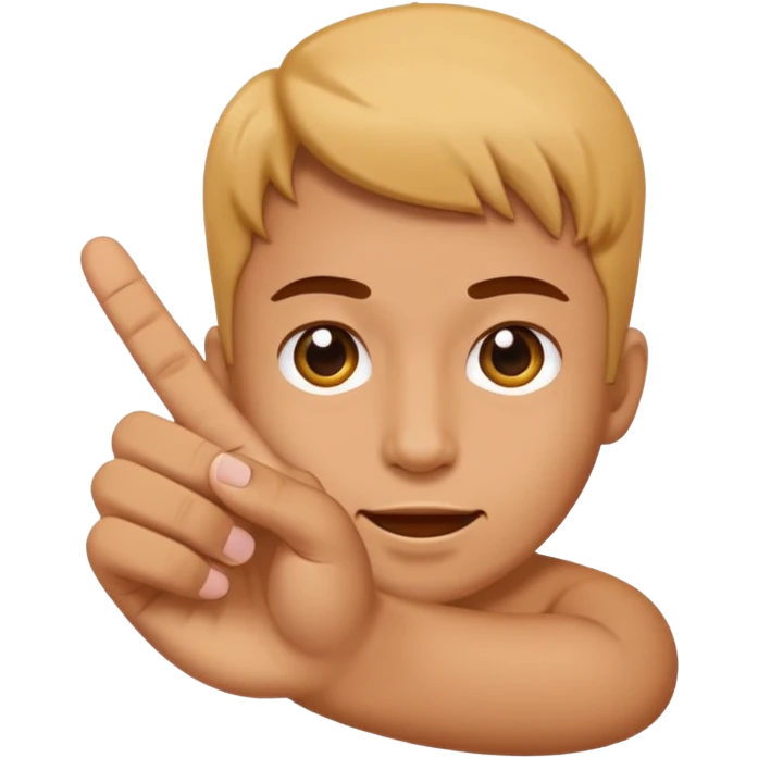 Finger gun hand emoji