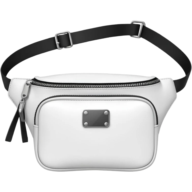 white waist bags emoji