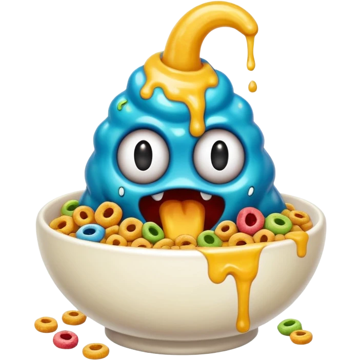  Emoji Vomit cereal monster vomit  emoji