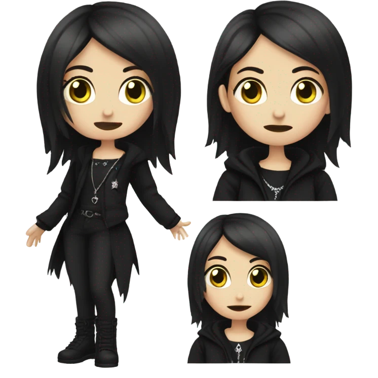 Mall goth princess emoji