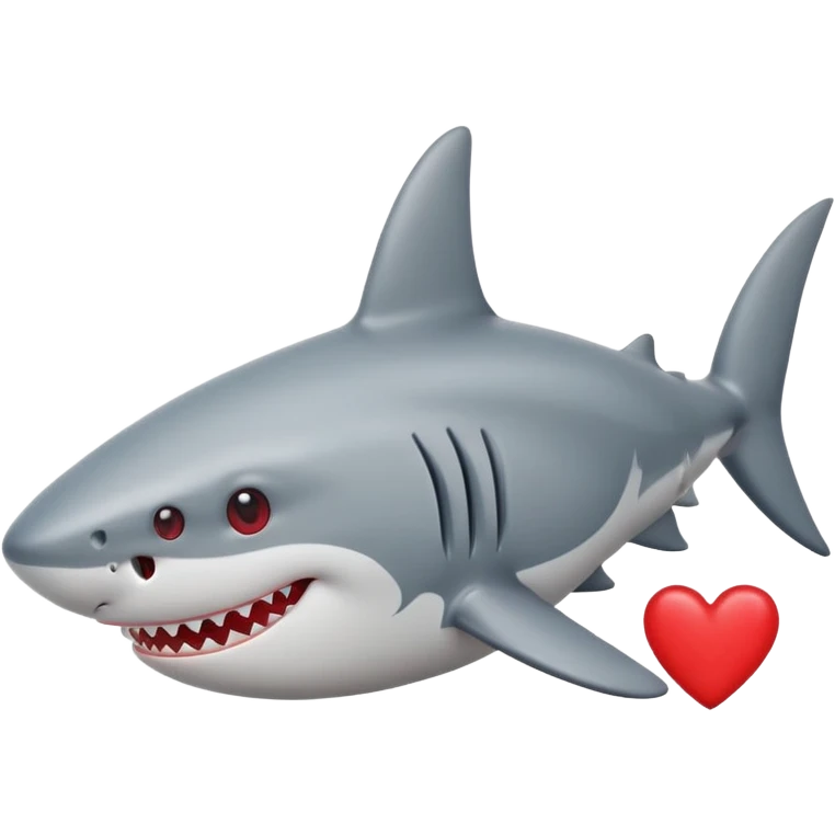 shark with hearts emoji