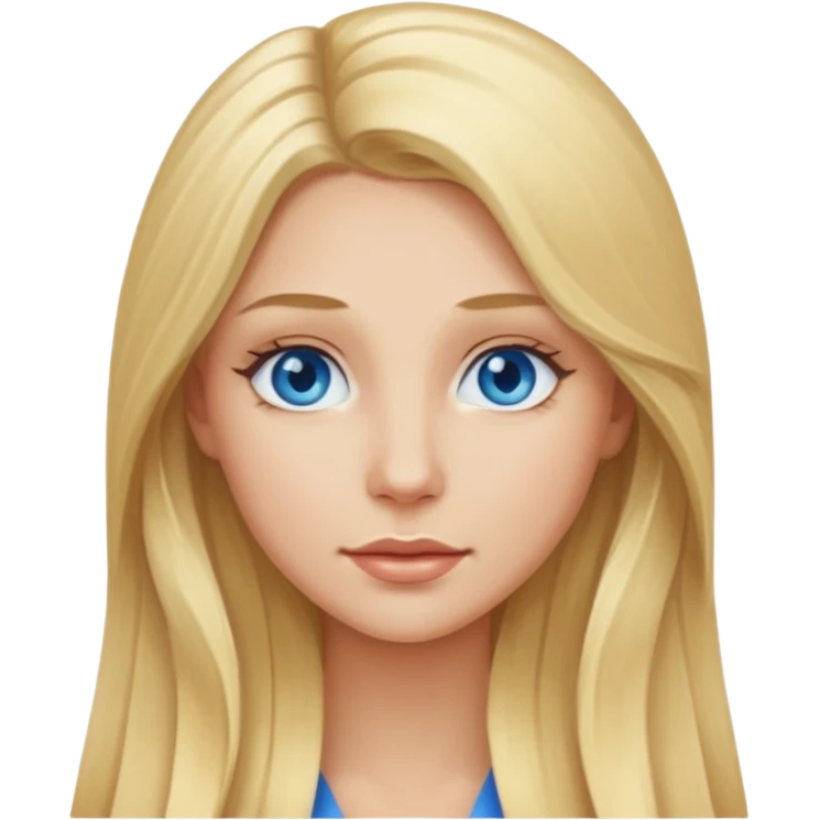 woman with long blonde hair emoji