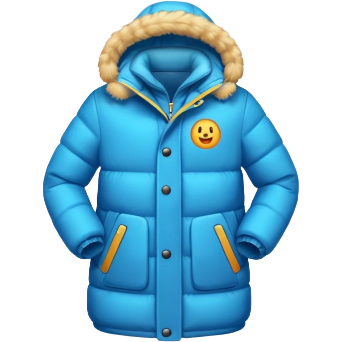 Шуба зимняя женская анимированный эмодзи emoji