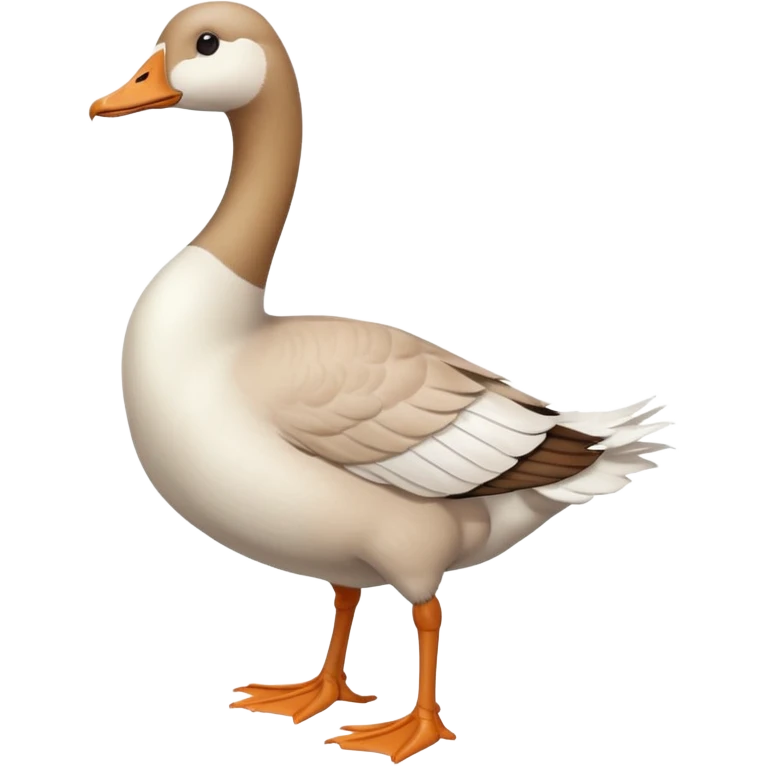 goose with a human female feet emoji