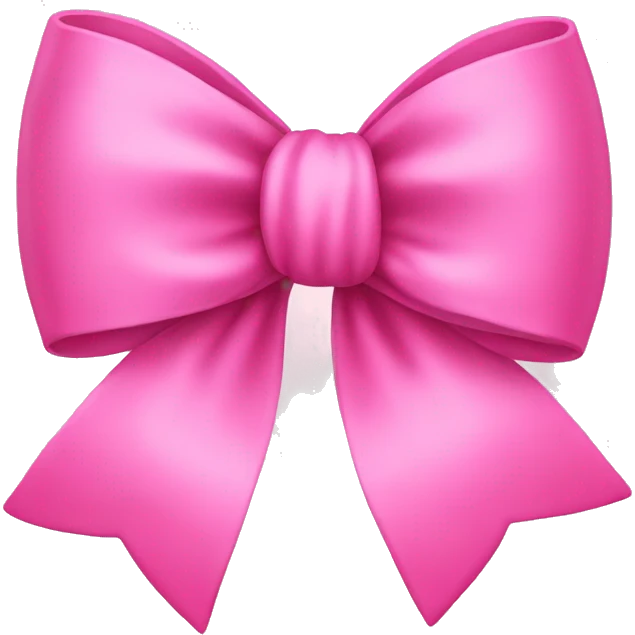 Pink bow emoji emoji