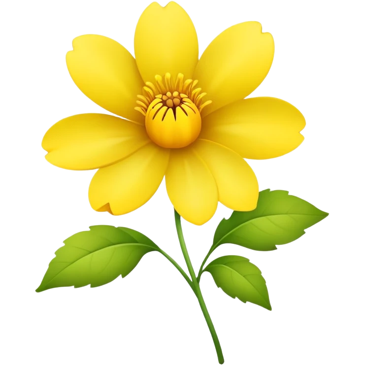 Yellow flower emoji