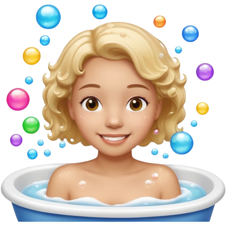 Chica bañada emoji