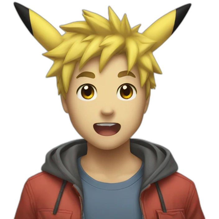 Pikachu bite ash emoji
