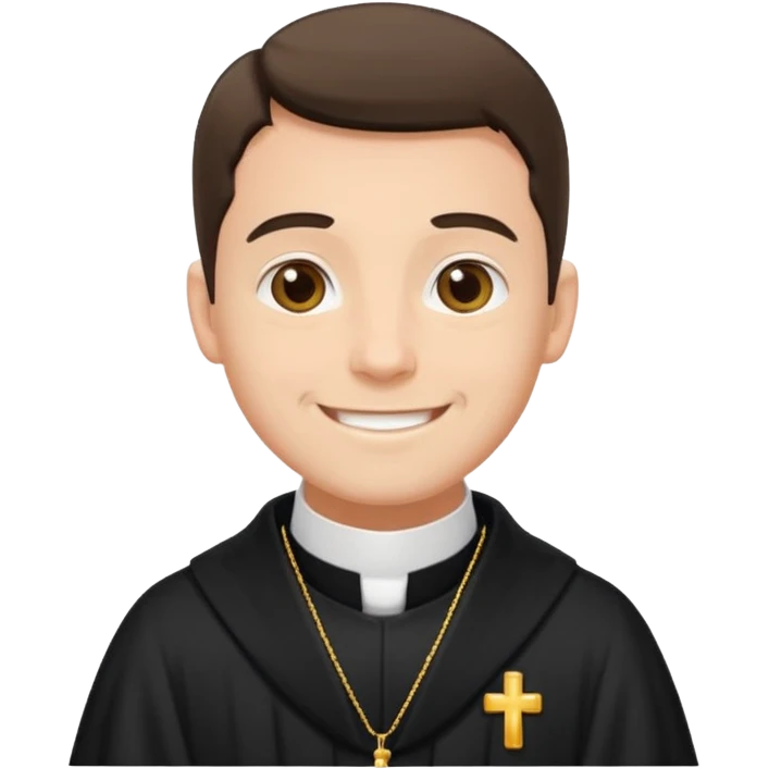 The priest presiding over the wedding emoji