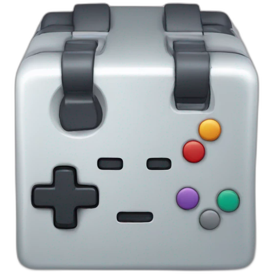 manette dans un cube emoji