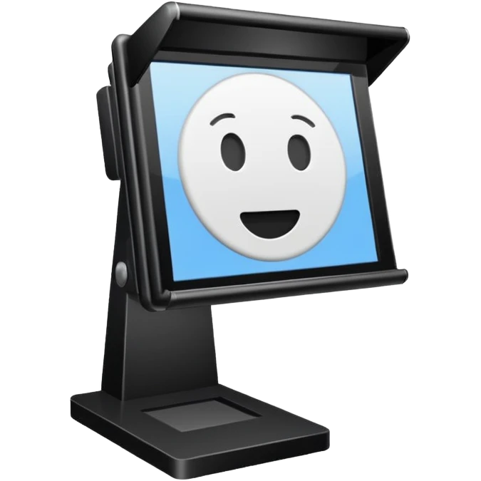 screen with a prompter emoji