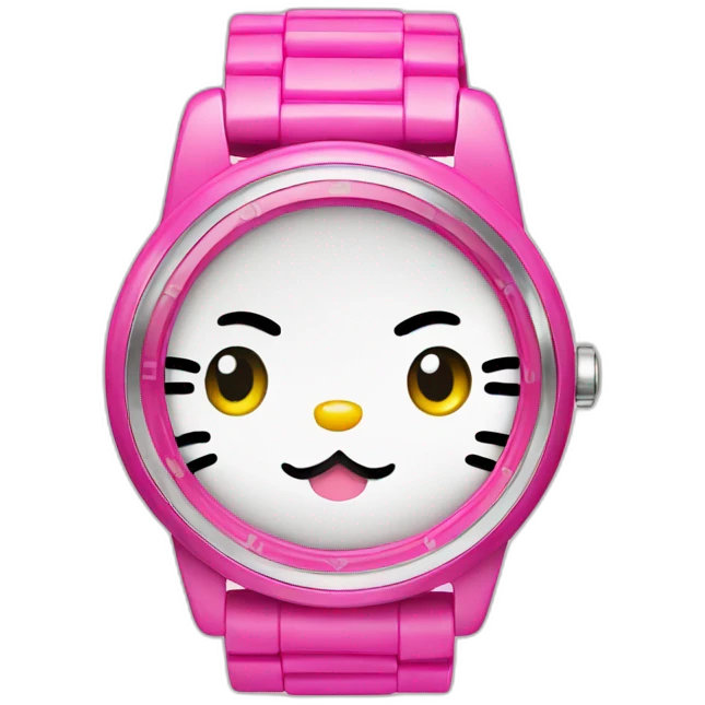 Hello kitty watch emoji