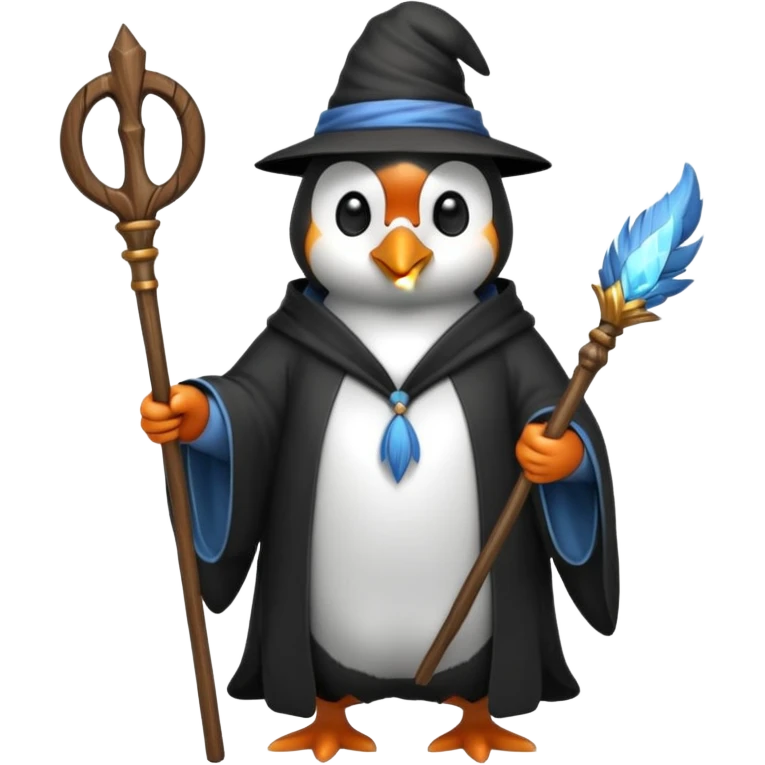 Penguin Wizard emoji
