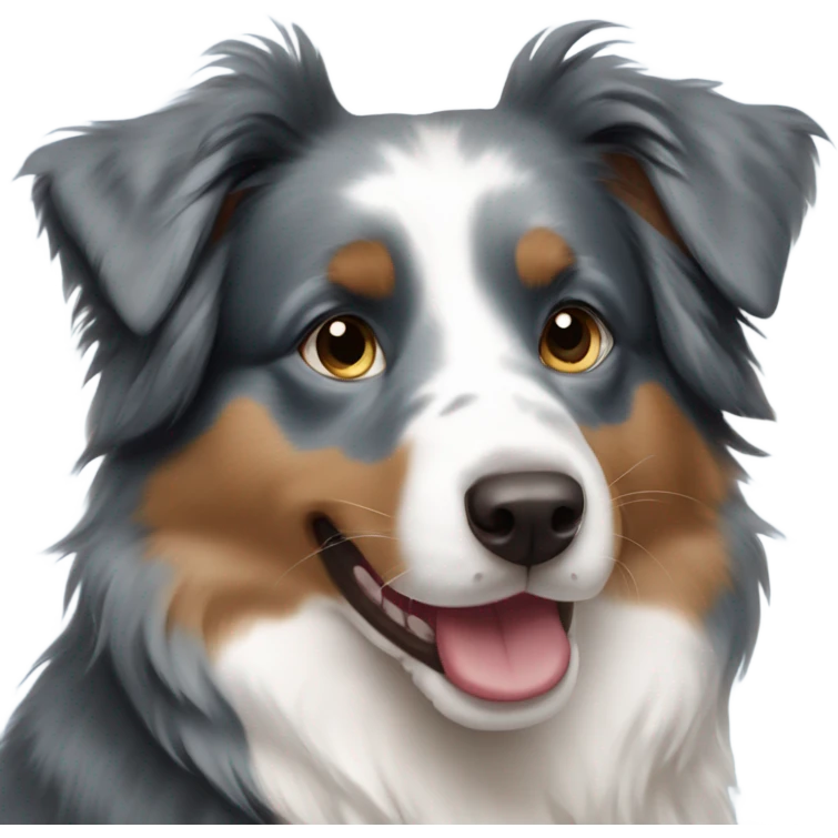 australian shepherd blue emoji