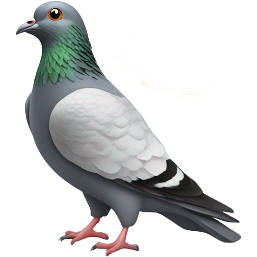 Pigeon eating spaghetti  emoji