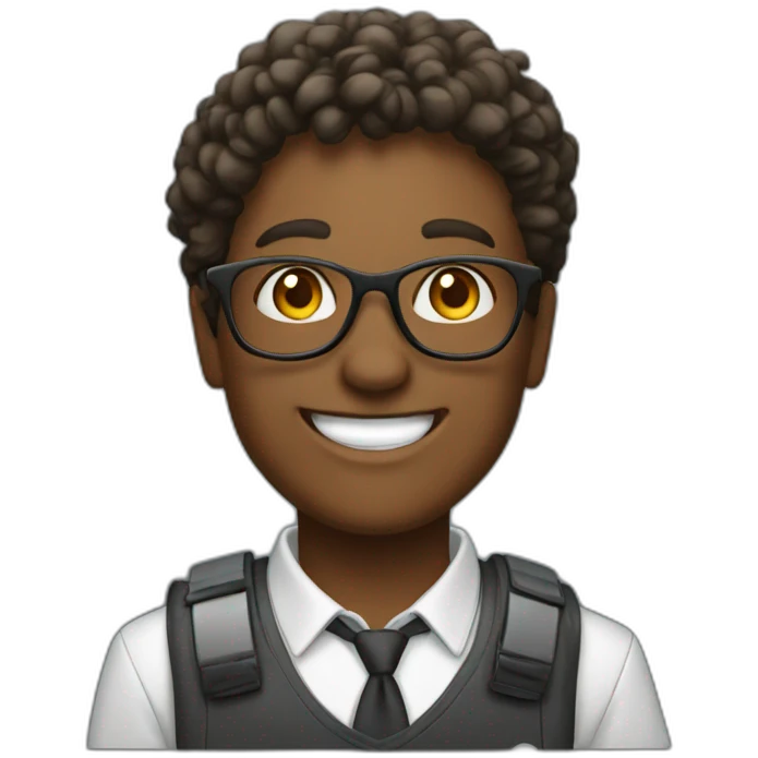 It technology happy student emoji