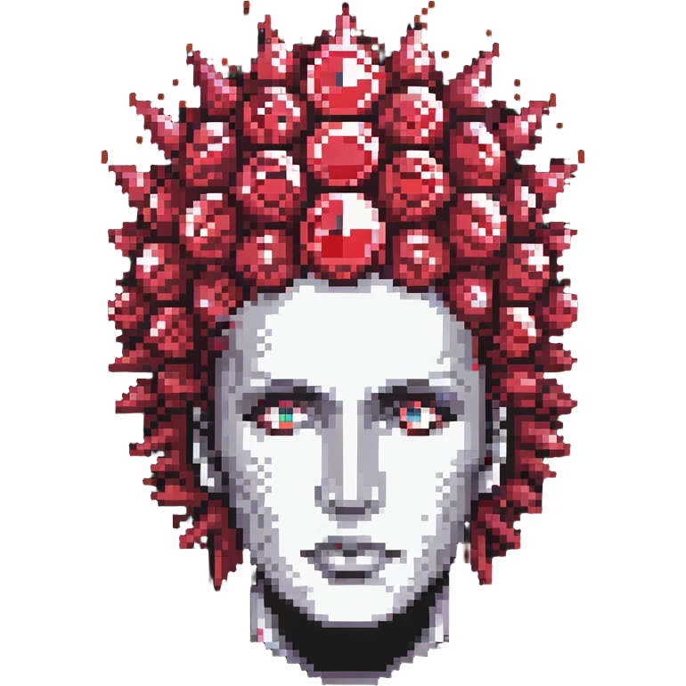 head with rubies exploding from the top emoji