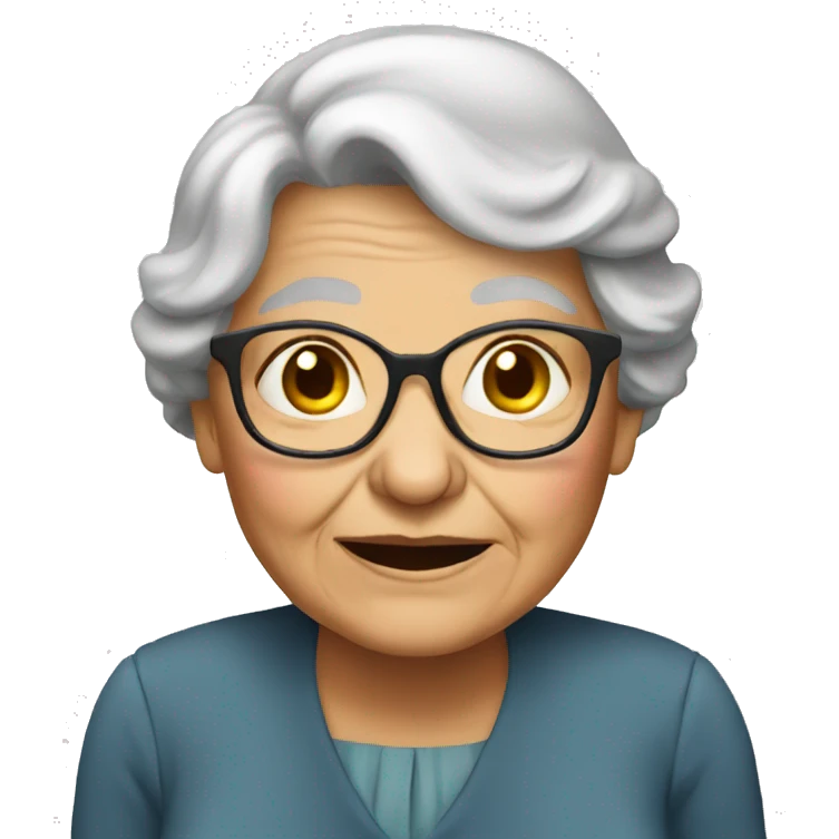 Old lady emoji