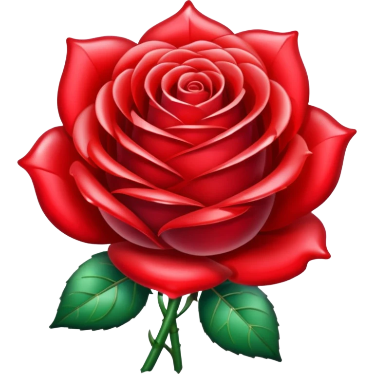 Red chrystal rose emoji