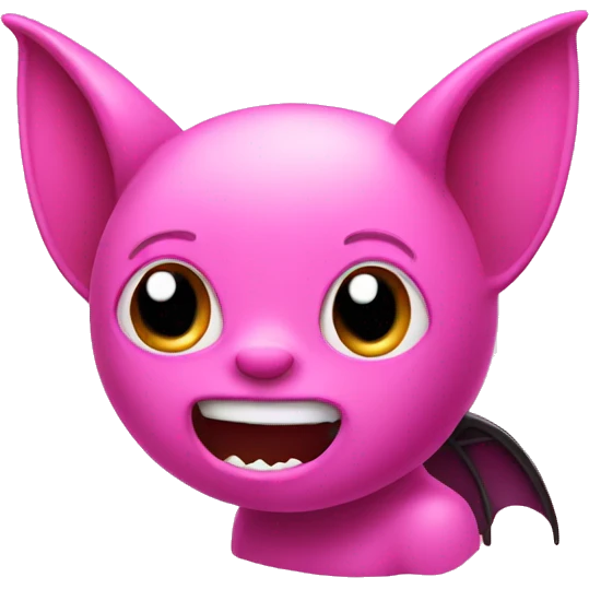 Pink bat emoji