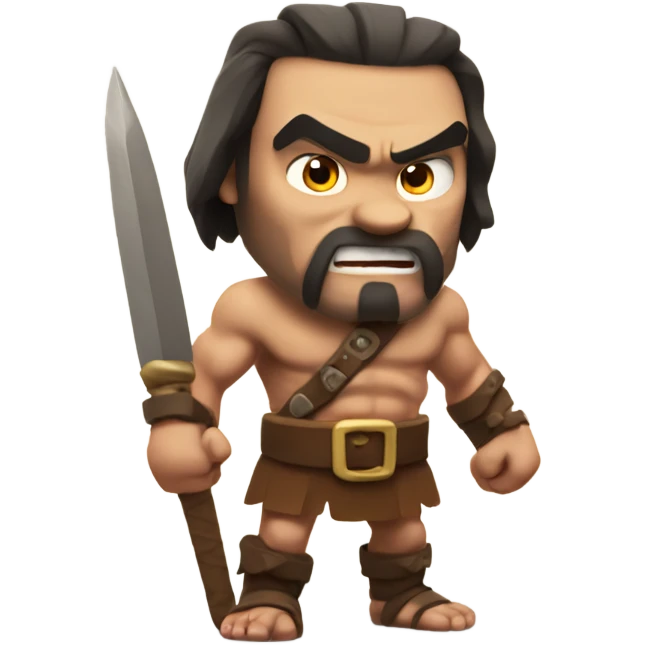 Clash of clans barbarian emoji