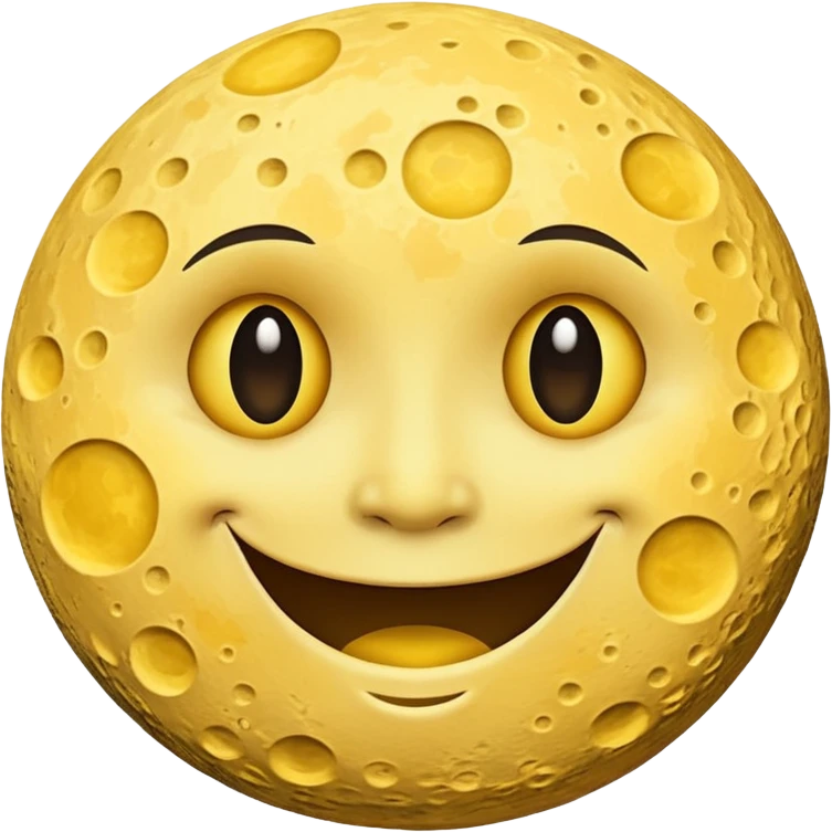 Cursed Pervertedly Smiling Moon emoji