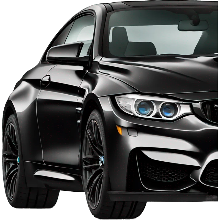bmw m4 black w spoiler emoji