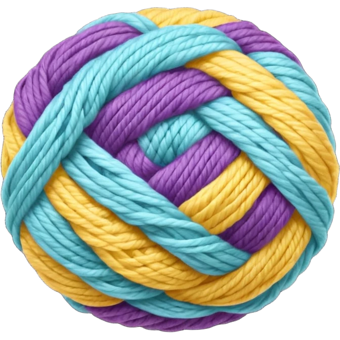 colorful ball of yarn emoji