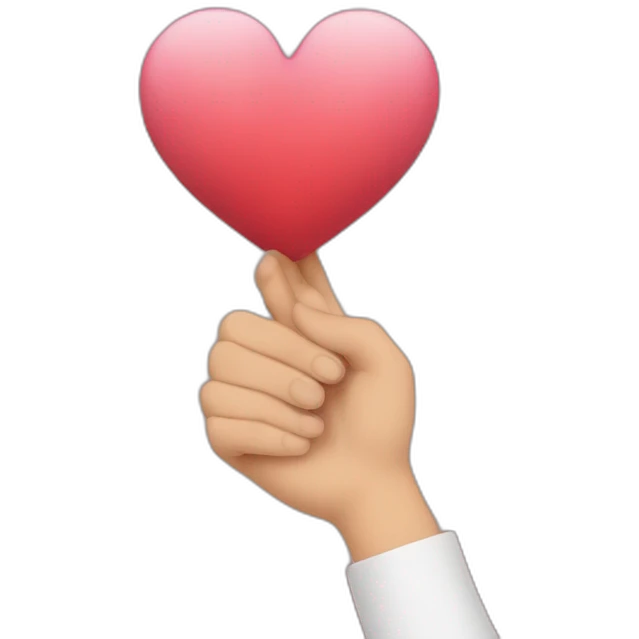 PNL qui fait un coeur avec ces mains emoji