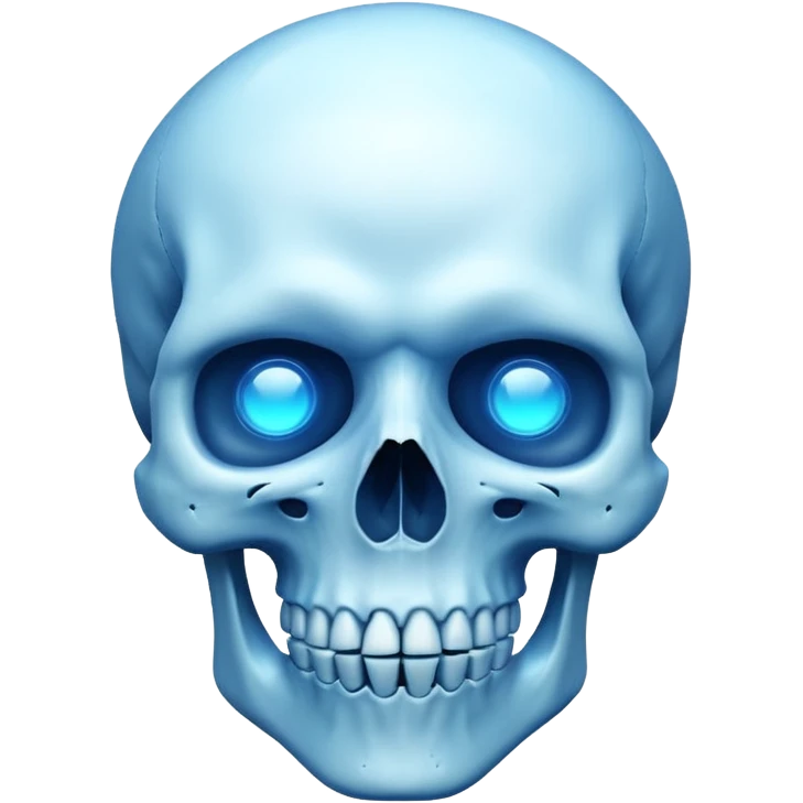 make me emoji for my linux start menu i want it blue and take the whole the image (i want it big ) i dont want is as a face i want it like skull or something cool emoji