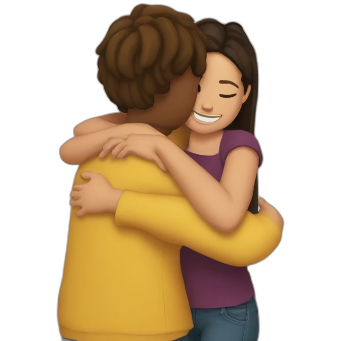 me hugging my gf emoji