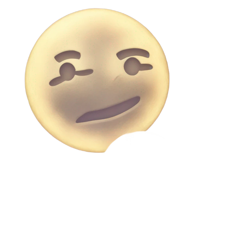 Moon in a star night sky emoji