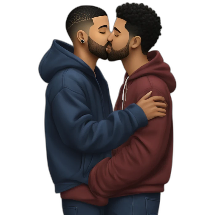 drake kissing 21 savage emoji