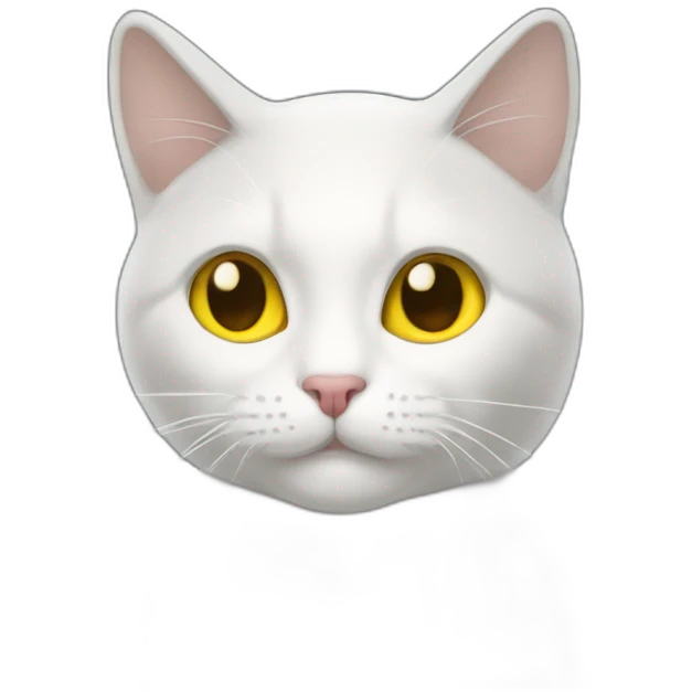 un gato blanco con amarillo trepando una ventana emoji