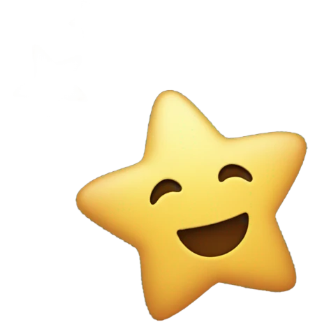single shooting star emoji