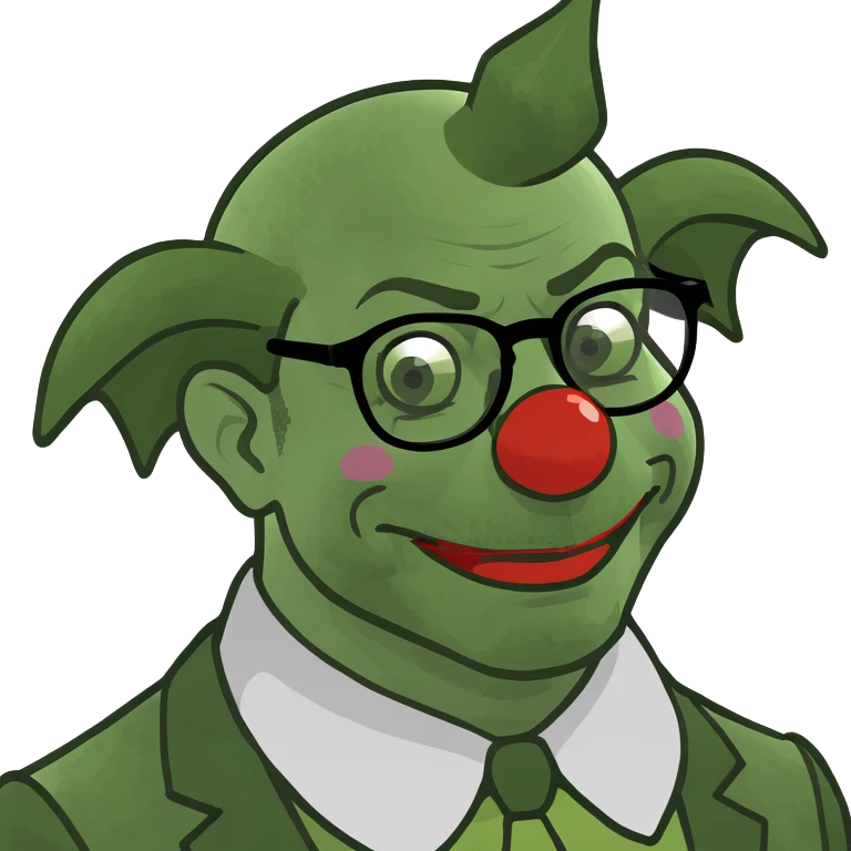 clown wearing glasses  emoji