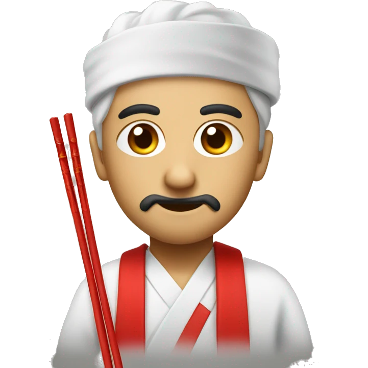 Raman with red chopsticks  emoji