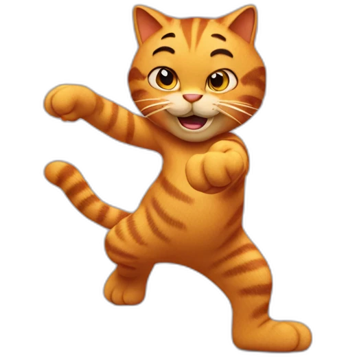 Garfield the cat who dance  emoji