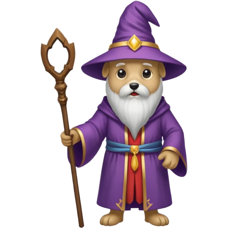 Dog wizard emoji