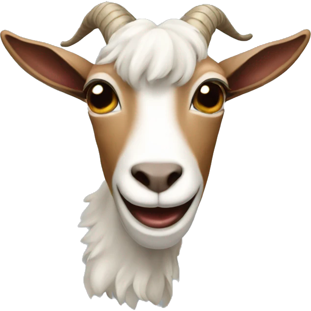A strawen goat emoji