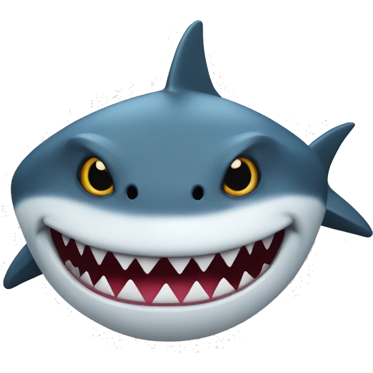 Hamer head shark with a mustache  emoji