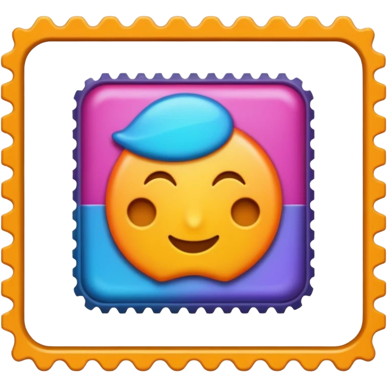 A singular Stamp is a small piece of paper or adhesive material used as evidence of payment for postage, often decorative emoji