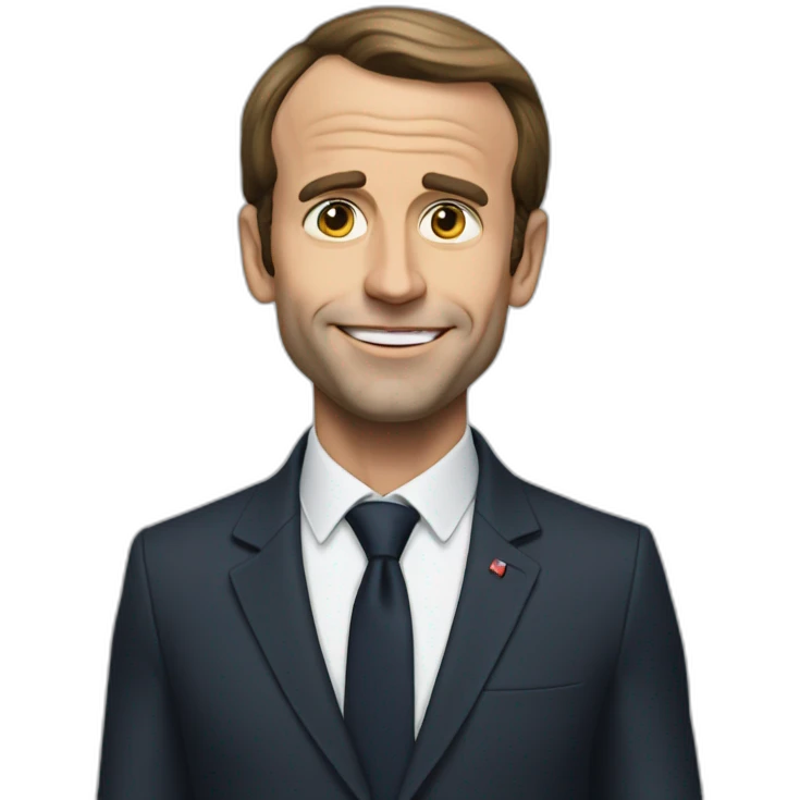Macron qui fait un fuck emoji