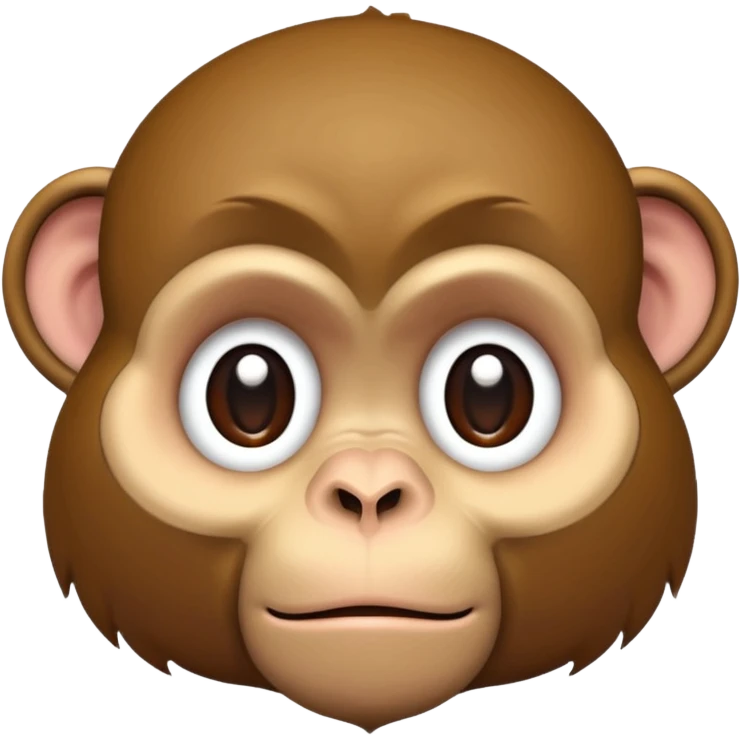A sad monkey whimpering  emoji