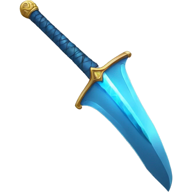 blue sword emoji