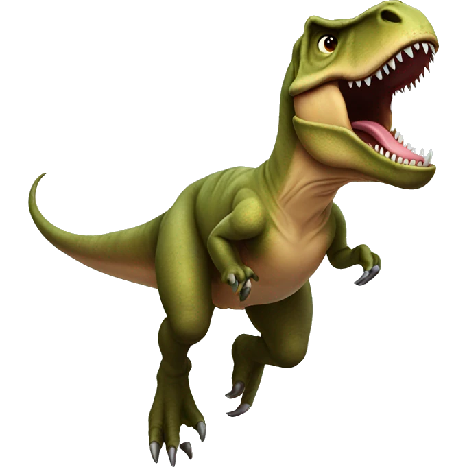 Flying T. rex emoji