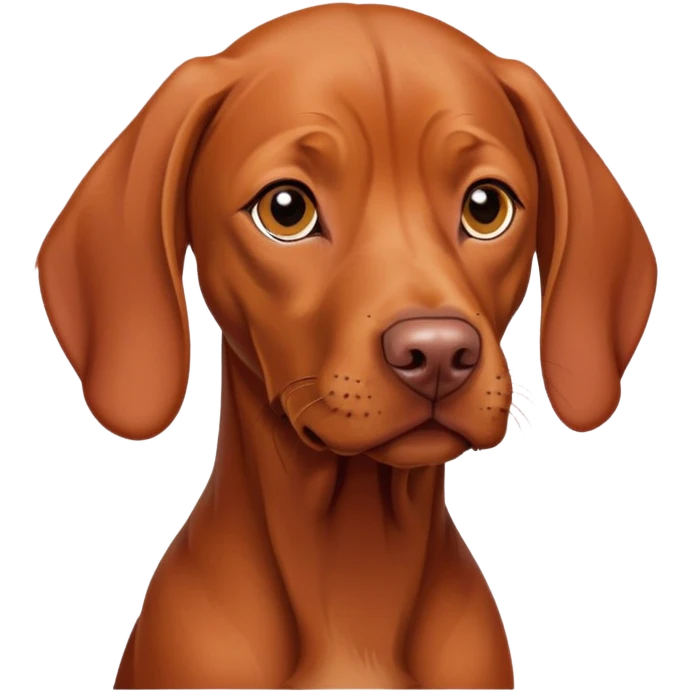 A vizsla dog emoji