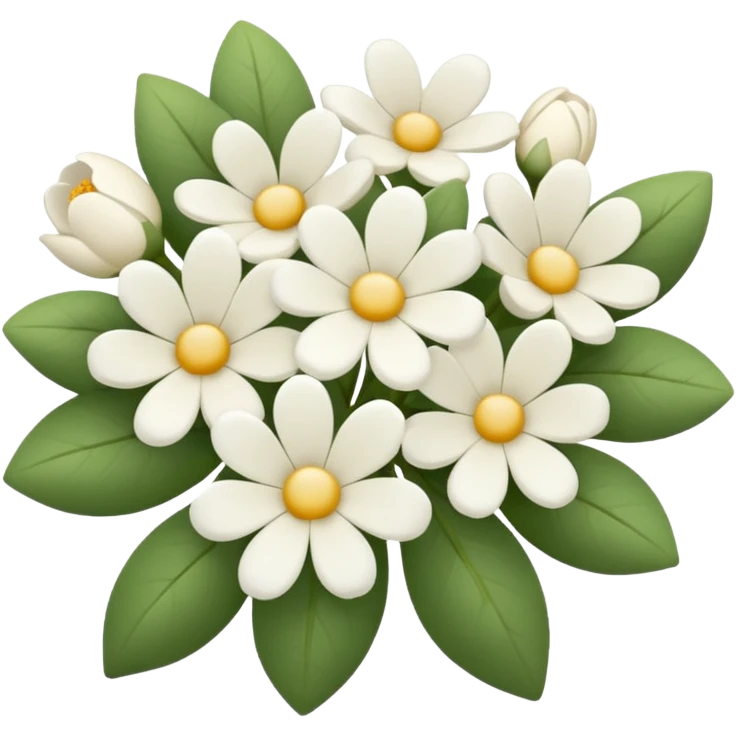 One White flowers  emoji